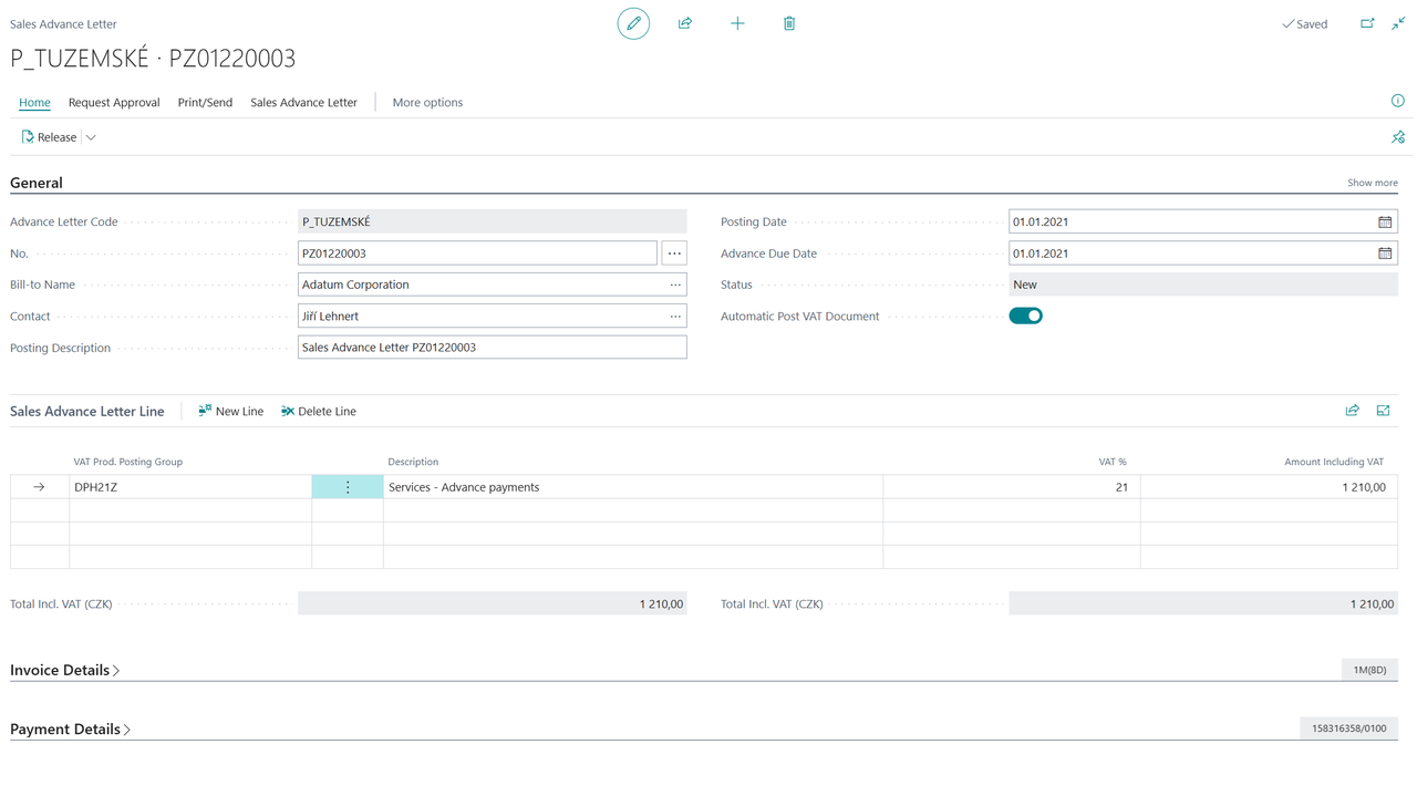 Advance Payment Principles